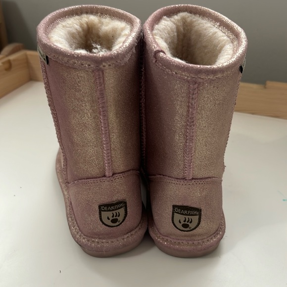 Glittery Pink Bearpaw Boots - Picture 4 of 9